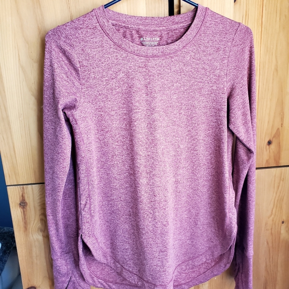 Athleta Women's Cranberry Long Sleeve Tee size xxs